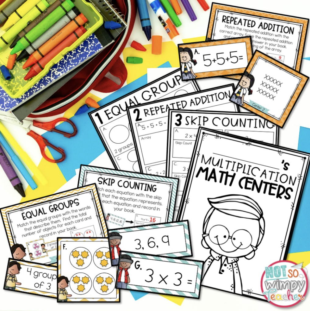 Free Multiplication Math Centers