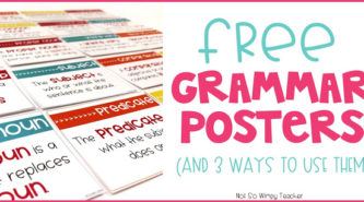 Free grammar posters