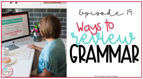 Ways to review grammar skills