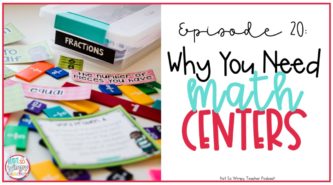 Why should you use math centers and a math workshop?