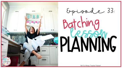 Batching Lesson Planning