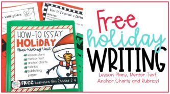 Free Christmas how-to writing unit