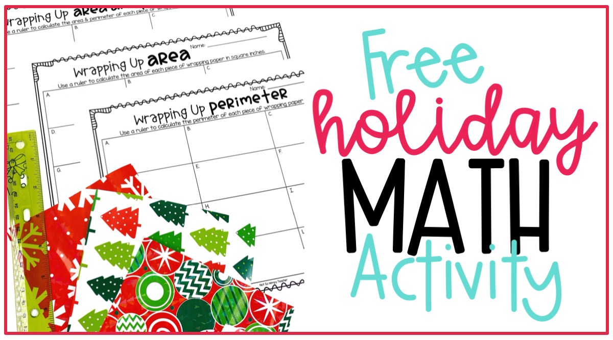 Free Christmas Area and Perimeter Math Activity - Not So Wimpy Teacher