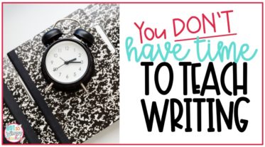 Finding time to teach writing