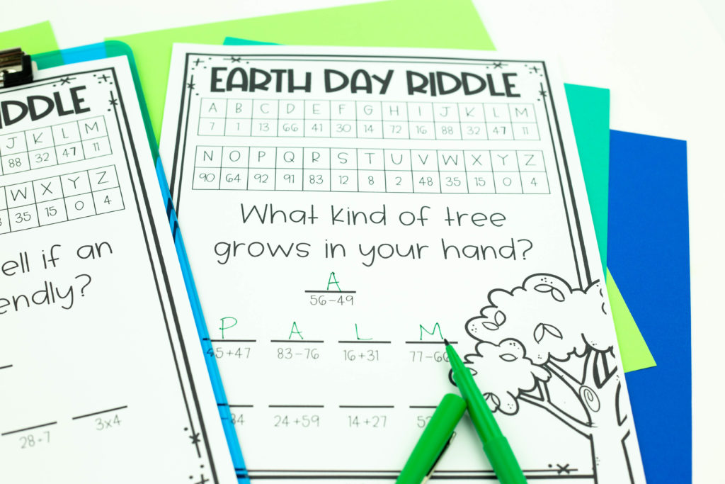 Earth Day activities are great when testing is over