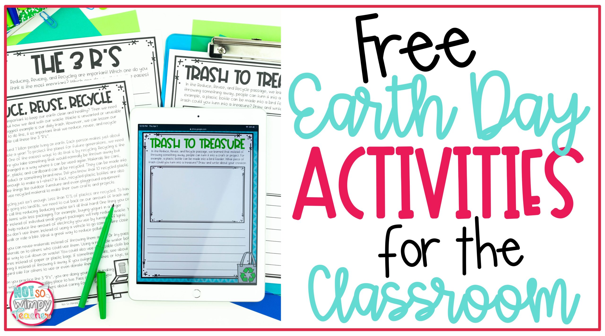 Free Earth Day Activities For the Classroom Not So Wimpy Teacher
