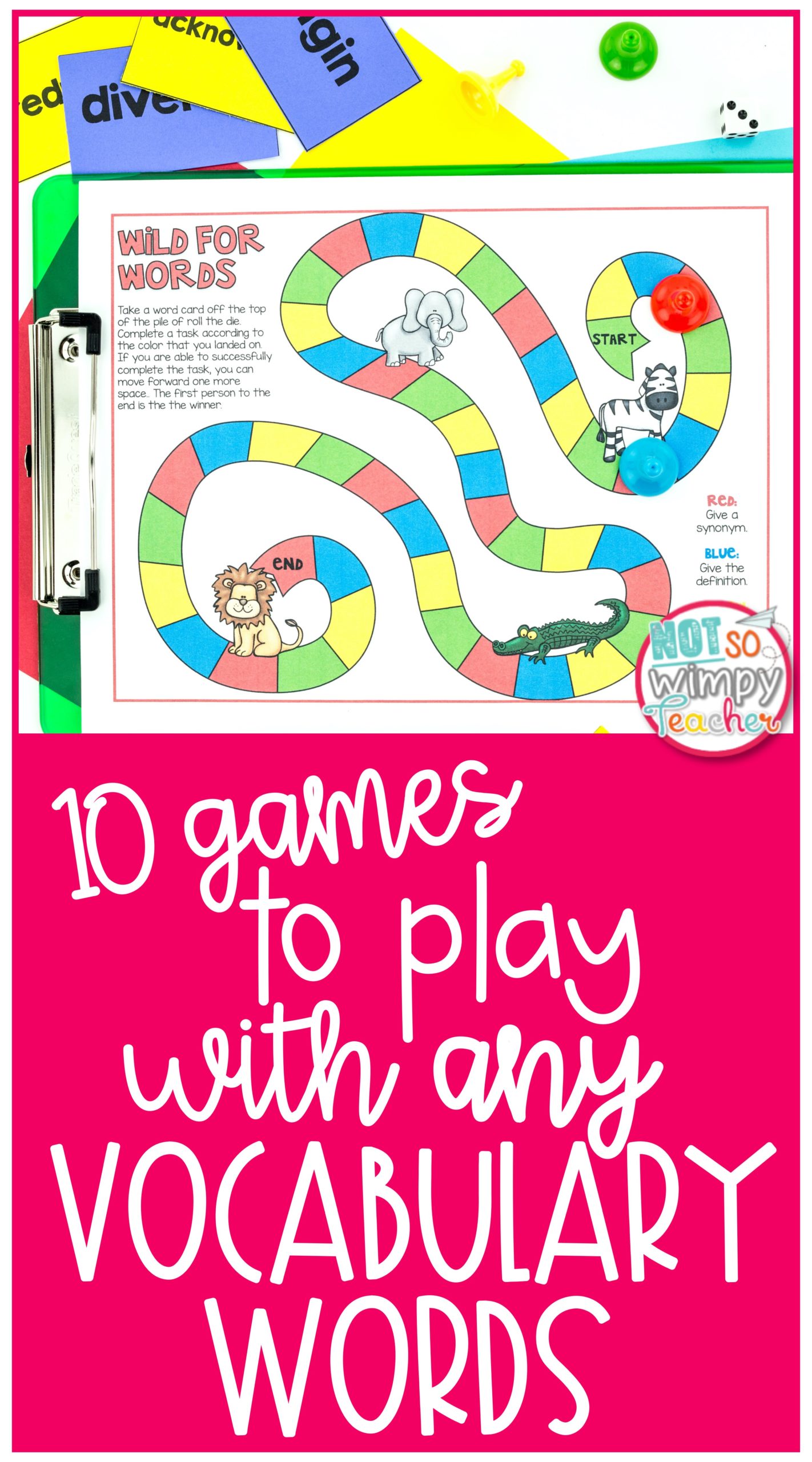 10 Games to Play with any Vocabulary Words Not So Wimpy Teacher