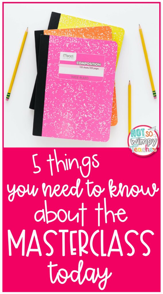 5 Things You Need to Know About the Masterclass today pin
