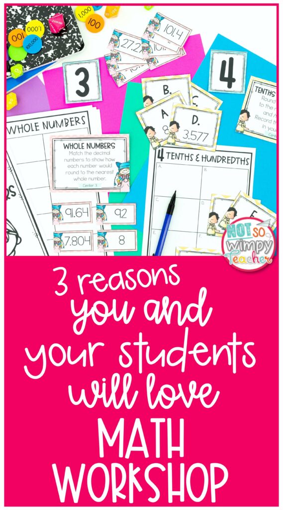 3 Reasons You and Your Students Will Love Math Workshop Pin