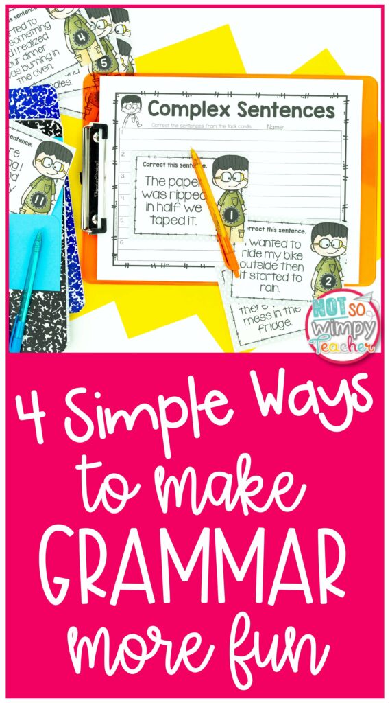 4 Simple Ways to Make grammar more fun pin