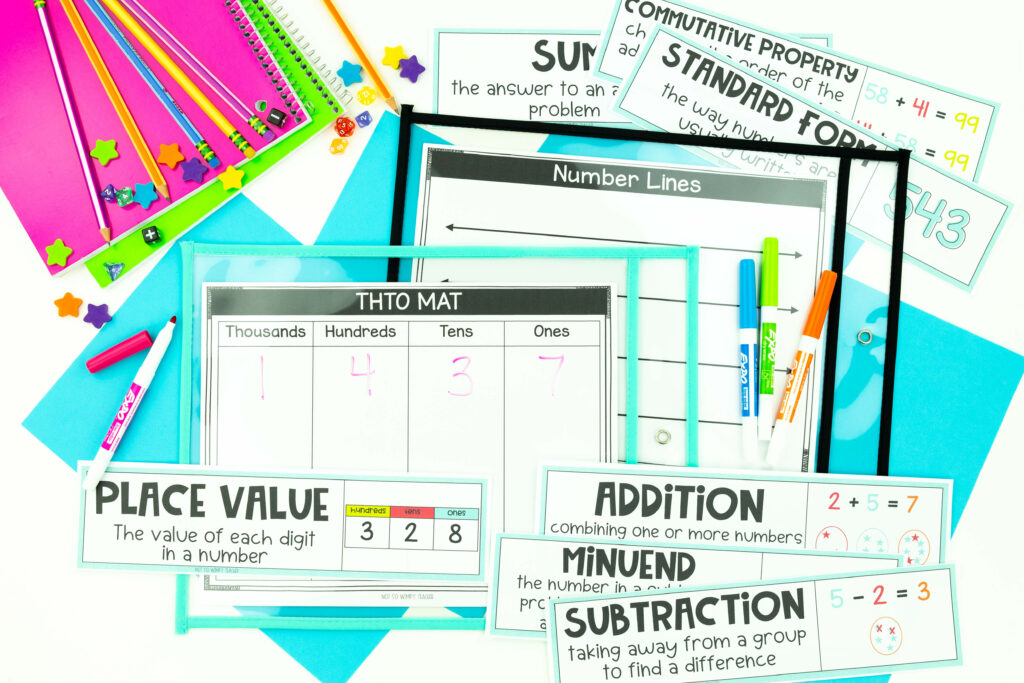 math addition and subtraction unit 3rd grade