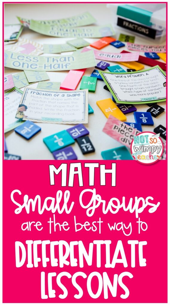 Pin for Math Small Groups are the best way to differentiate lessons