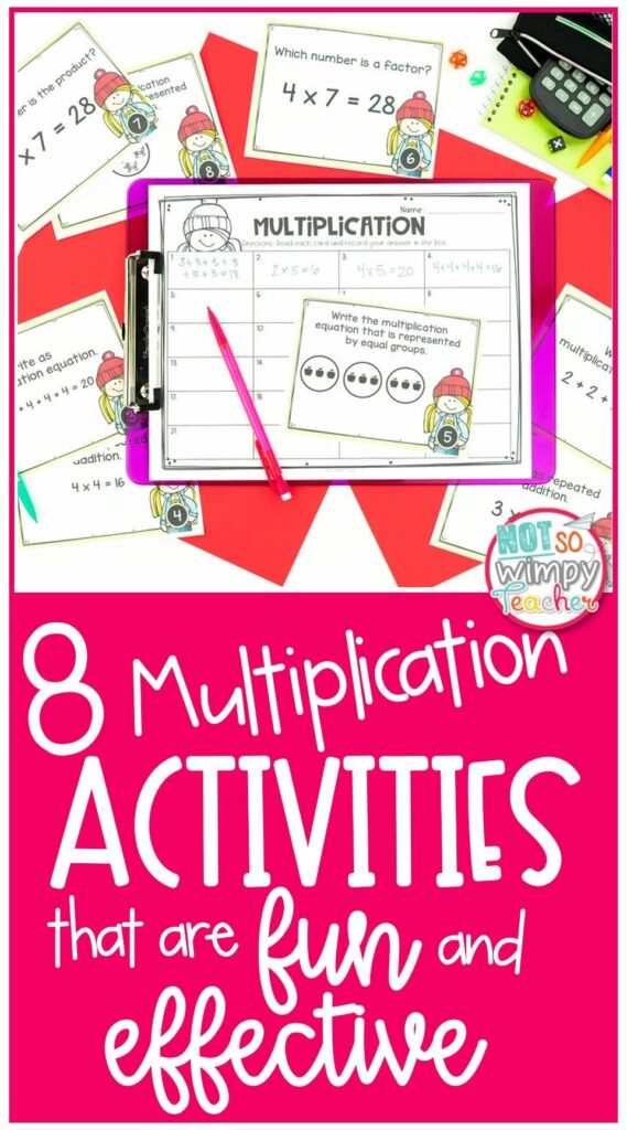 8 Multiplication Activities that are Fun and Effective pin