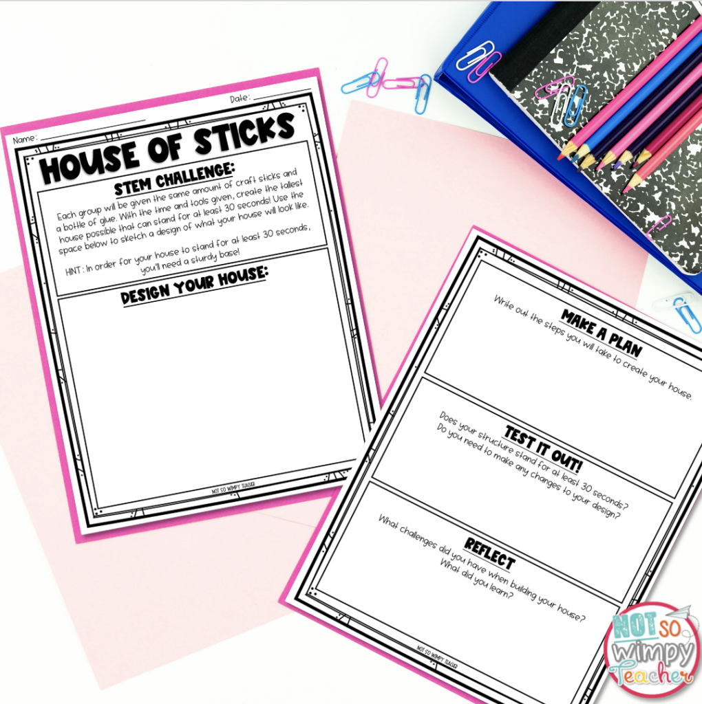 House of Sticks activity for read across America