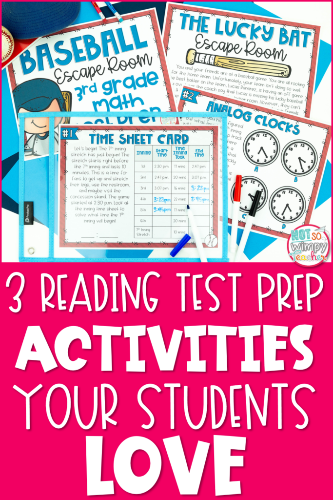 Pin for 3 reading test prep activities your students will love
