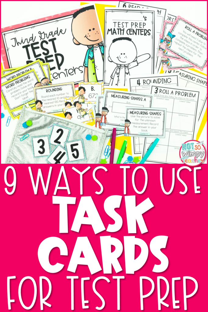 9 ways to use task cards for test prep pin