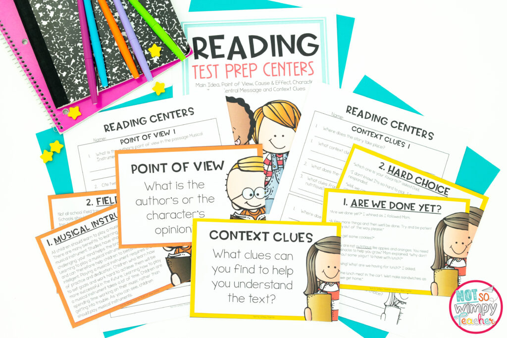 There are lots of fun test prep activities in the reading test. prep centers
