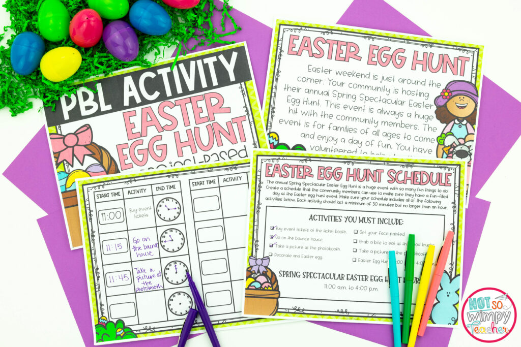 Easter PBL is a super fun easter activity