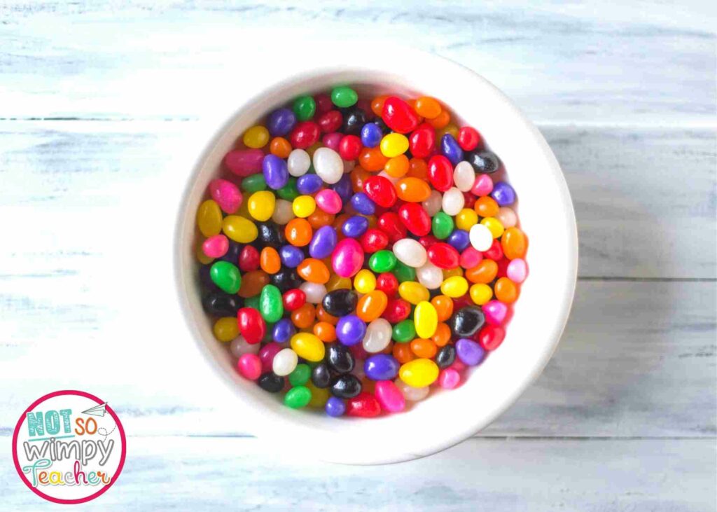 There are so many fun easter activities you can do with jelly beans.