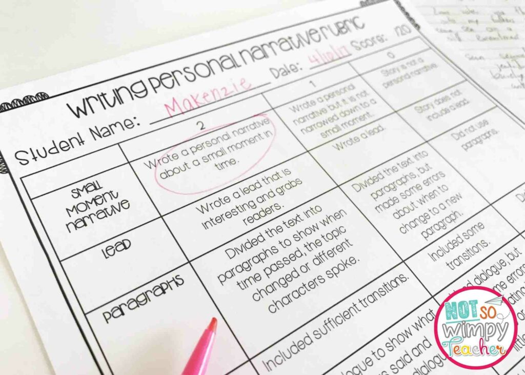 Choose the perfect rubric for grading student writing