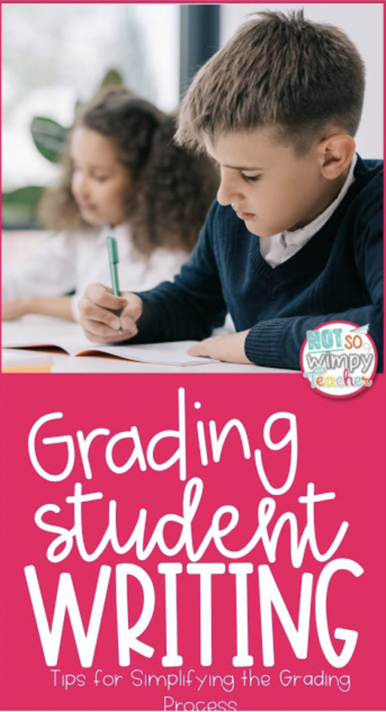 Tips for grading student writing pin