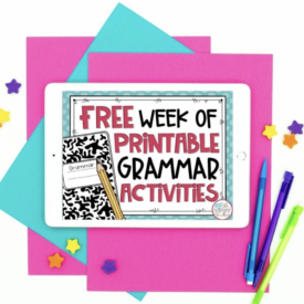 FREE Week of grammar activities