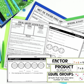 Math lesson printables and lesson plans