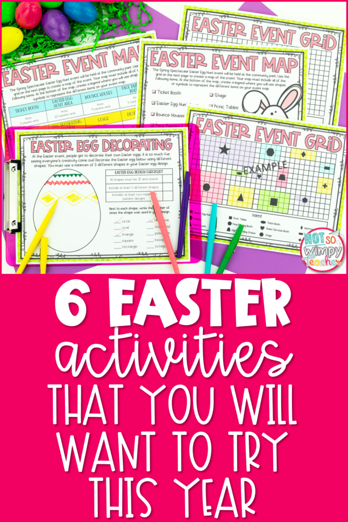 6 Easter Activities You Will Want to try this year featuring Easter PBL pin