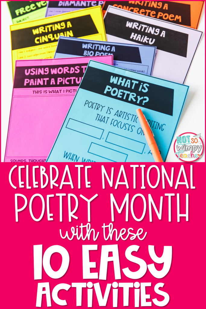 Celebrate National Poetry Month with these 10 Easy Activities