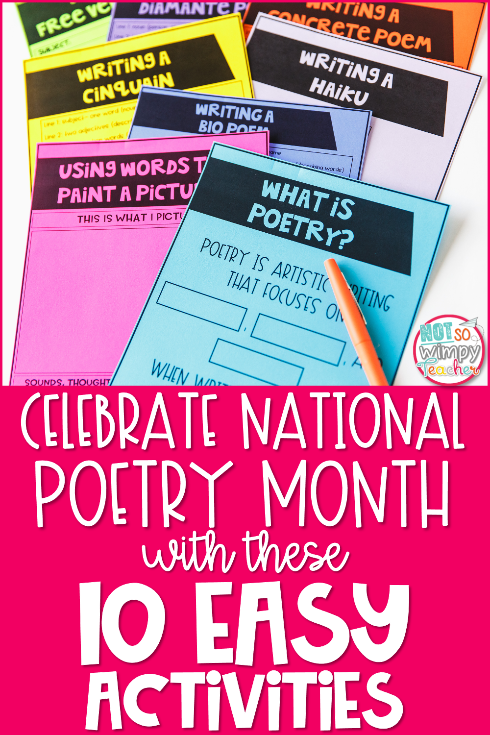 Celebrate National Poetry Month With These 10 Easy Activities - Not So ...