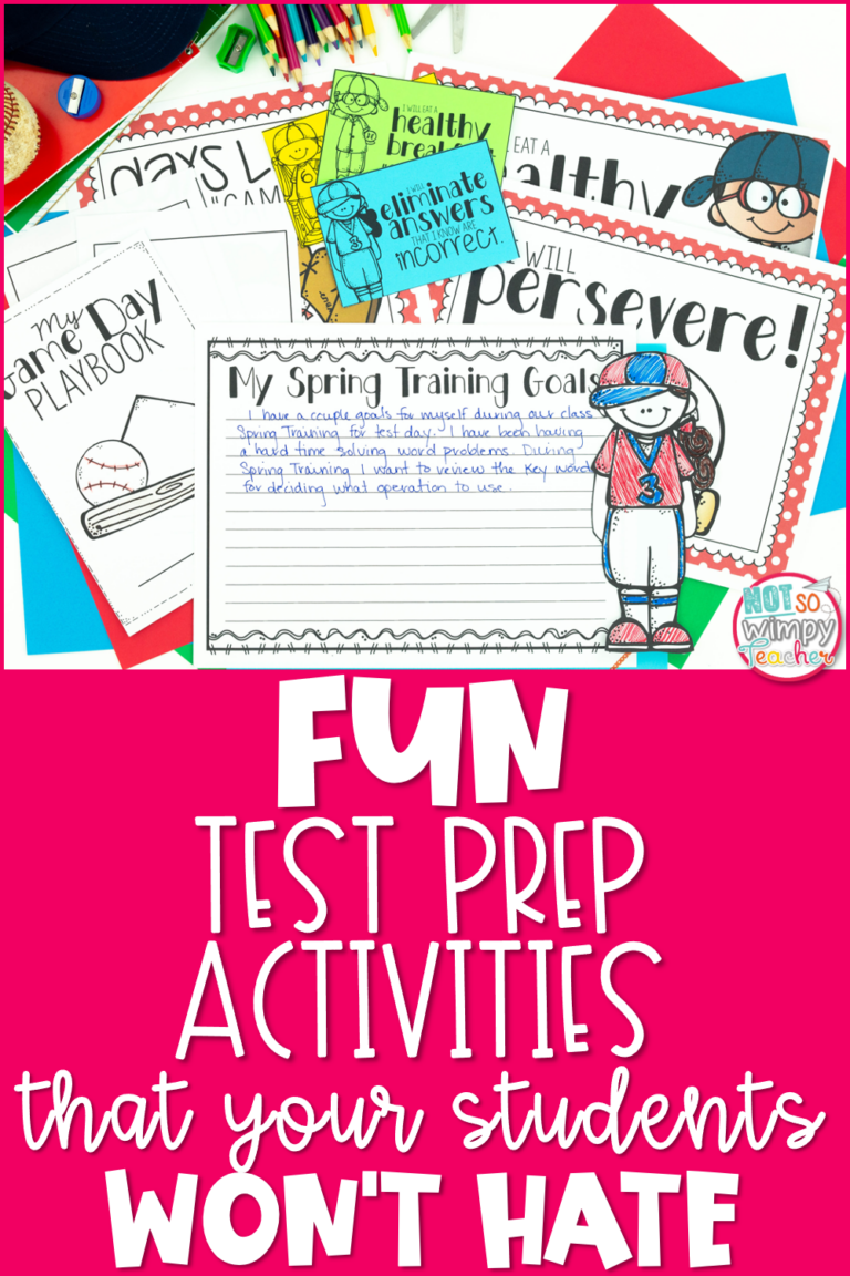 4 Fun Test Prep Activities that Your Students Won’t Hate - Not So Wimpy ...