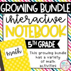 Fifth grade math interactive notebooks bundle