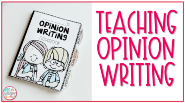 Teaching opinion writing header