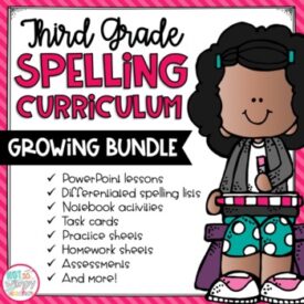 rd grade spelling curriculum growing bundle