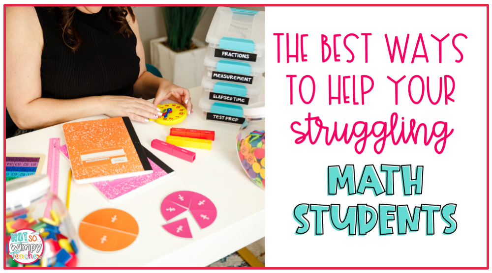 The Best ways to help your struggling math students cover image woman playing with math manipulatives