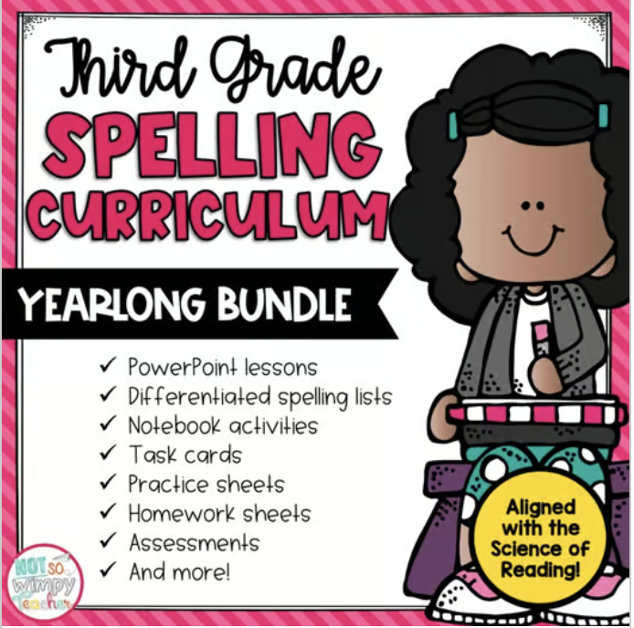 Spelling Curriculum Bundle – Third Grade - Not So Wimpy Teacher