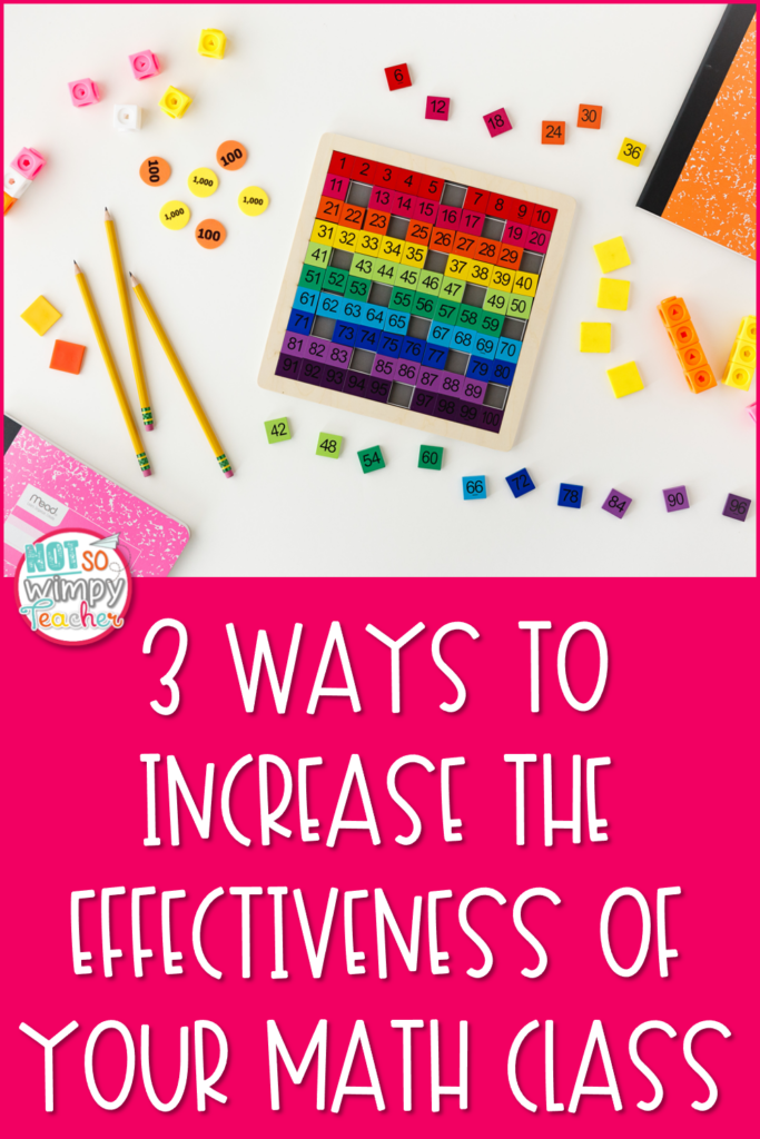 3 Ways to increased the effectiveness of your math class pin
