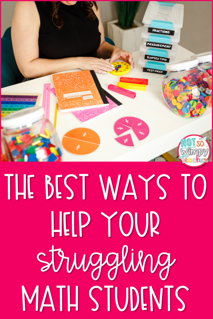 The Best ways to help your struggling math students cover image woman playing with math manipulatives