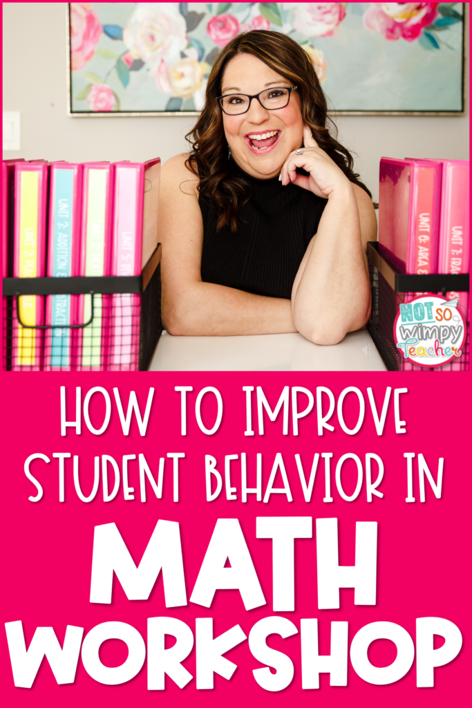 How to Improve Student Behavior in Math Workshop Pin