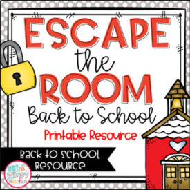 Back to School Escape Room - Printable