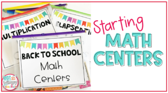 starting math centers