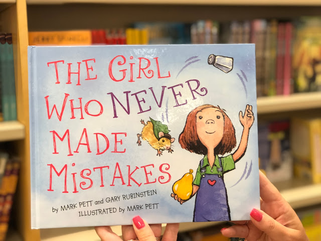 Image of a book called "The Girl Who Never Made Mistakes". It's a great growth mindset book.