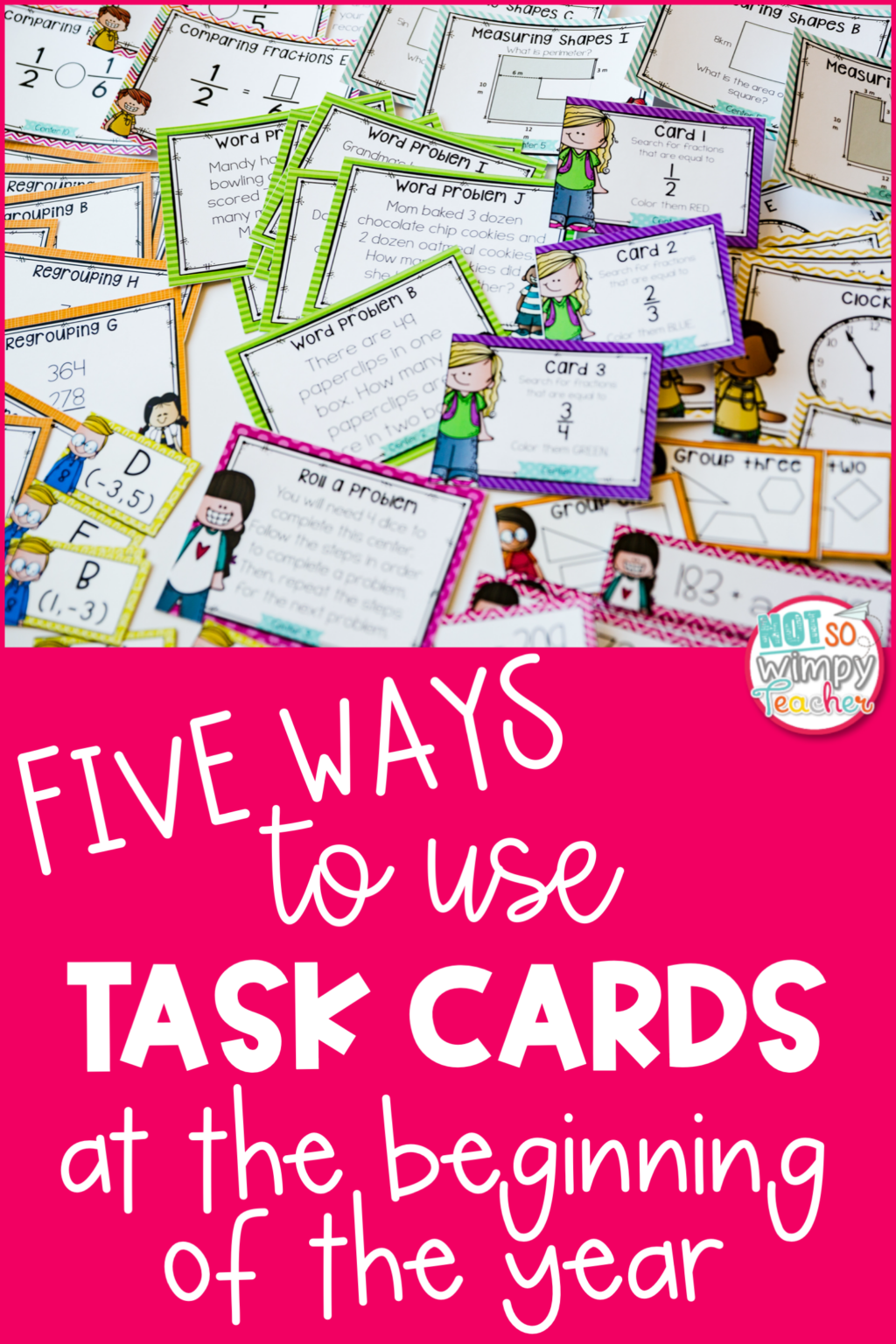 5 Ways to Use Task Cards at the Beginning of the Year - Not So Wimpy ...