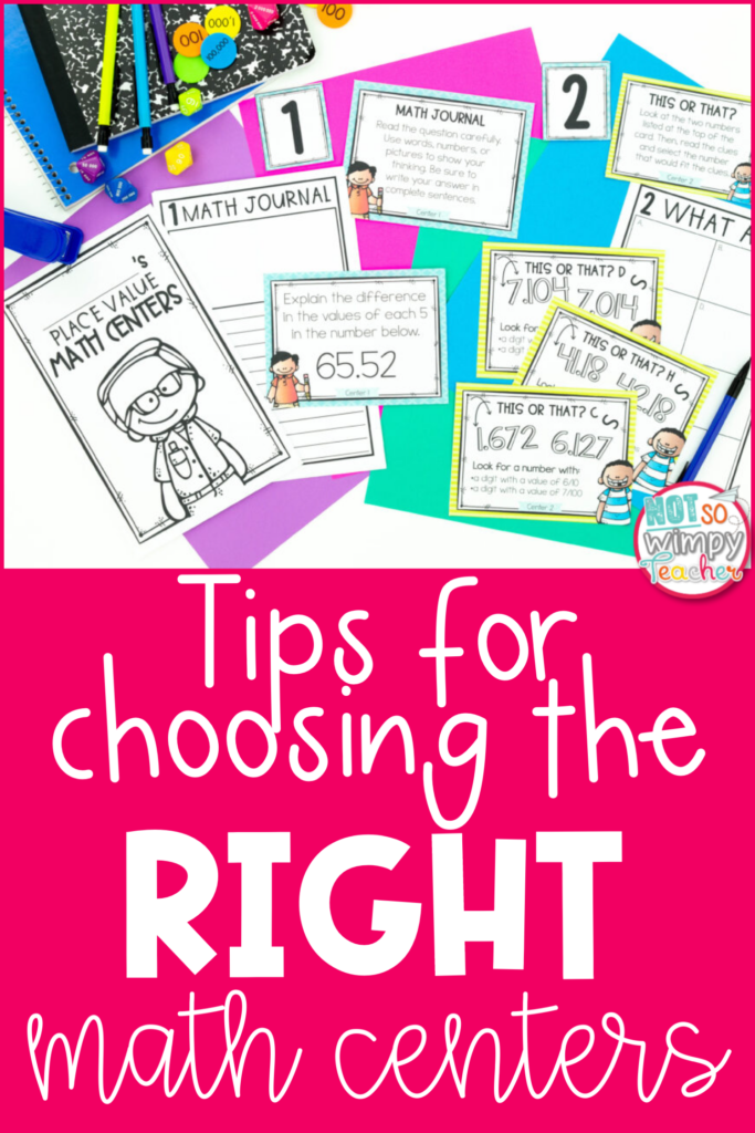 Tips for choosing the right math centers pin