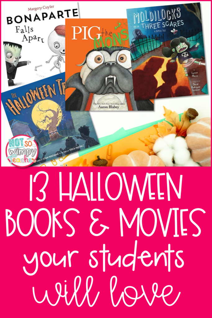 13 Halloween books and movie pin