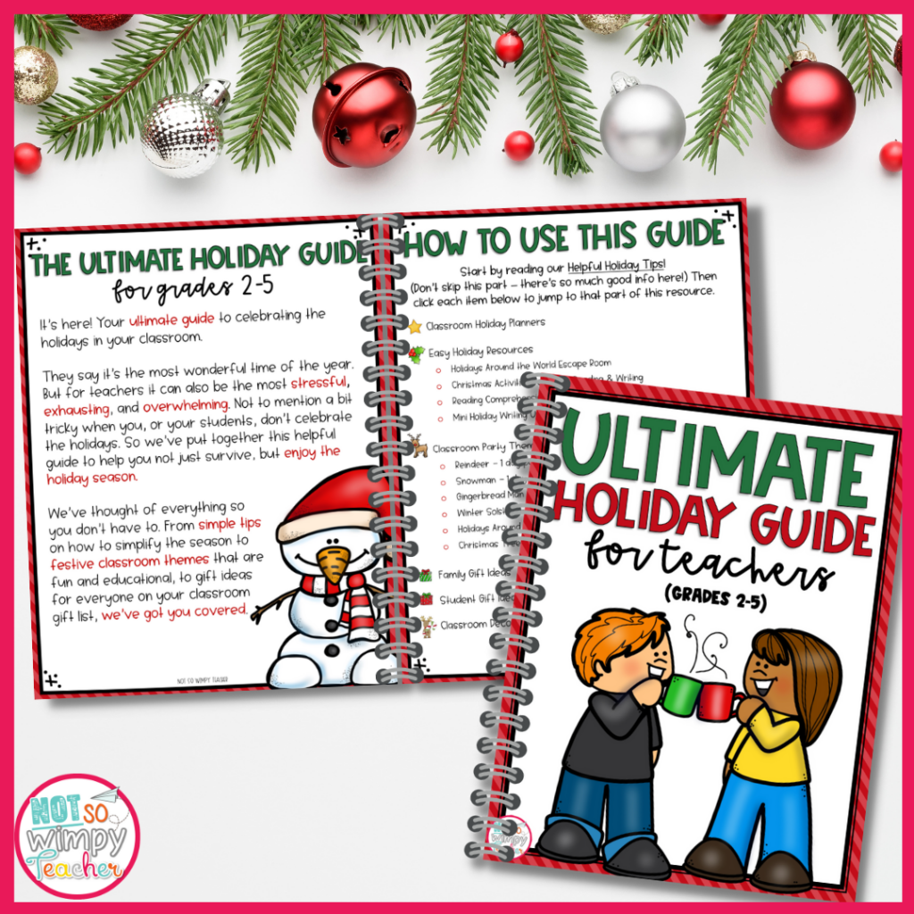 Image shows sample pages from the Ultimate Holiday Guide, including the "How to Use This Guide" page. 