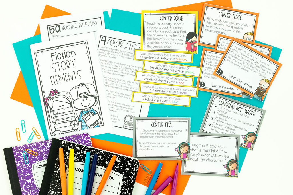This image shows samples of the reading bundles that I have available for second grade and third grade. 
