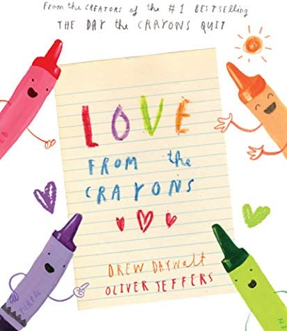 Reading "Love From the Crayons" would be a perfect activity for a Valentine's Day party with students. 
