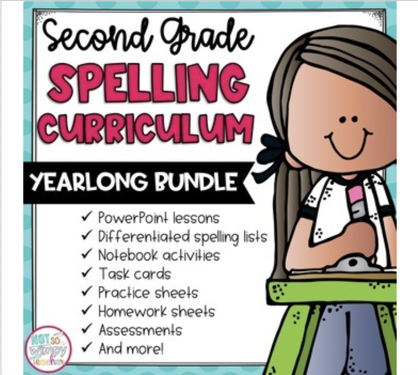 Spelling Curriculum Bundle - Second Grade - Not So Wimpy Teacher