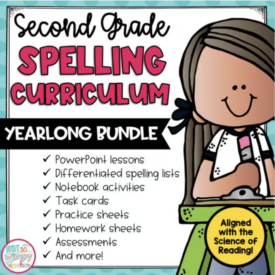 2nd Grade Spelling Curriculum cover